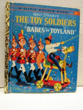 Vintage Little Golden Book Toy Soldiers Walt Disney 