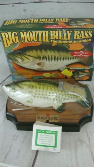 Big Mouth Billy Bass Singing Sensation Fish Motion Activated 1998 Vtg