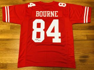 49ers Kendrick Bourne Signed Custom Jersey Beckett Bas F80739