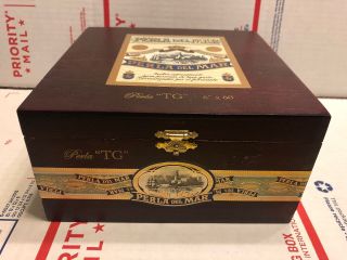 Perla Del Mar Perla Tg Wood Wooden Cigar Box Hinged Humidor Style Purple