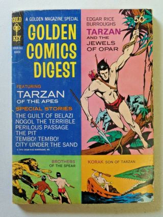 Vintage Golden Comics Digest Featuring Tarzan Of The Apes March 1970 No.  9 5519