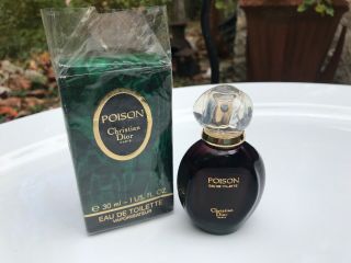 Vintage Poison By Christian Dior Perfume 1oz Eau De Toilette Spray 90 Full