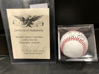 Albert Pujols Autographed Baseball W/coa Cardinals Angels