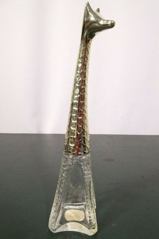 Vintage Avon " To A Wild Rose " / " Giraffe " Cologne Bottle - 8 " H / Empty - No Box