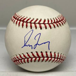 Greg Maddux Single Signed Baseball Autographed Auto Bas Witnessed Cubs Hof