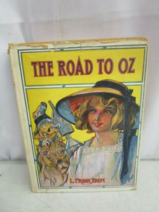 Vintage 1909 The Road To Oz Hardcover Book By L.  Frank Baum