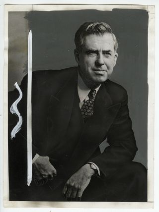 Yousuf Karsh Vintage Henry Wallace Portrait 1946 Press Photo