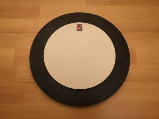 Vintage Premier Percussion Era 14 " Snare Drum Practice Pad On Solid Base