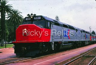 Slide Amtk 581 Emd Sdp40f Amtrak Santa Barbara Ca 1974 3 Months Old