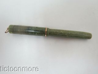 Vintage Sheaffer Lady? Ring Top Green Jade Fountain Pen Sheaffer Special 46 Nib