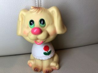 Vintage 4 1/2” Rubber Dog Squeak Toys Made In Korea