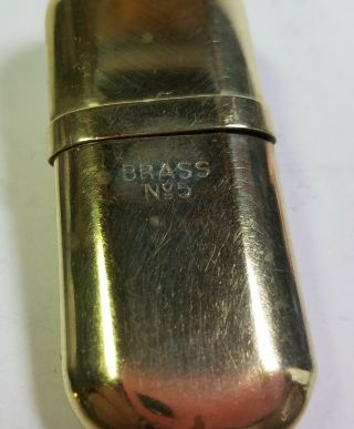 Vintage Wwii Trench Cigarette Lighter Brass No.  5 Military Solider