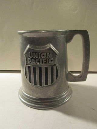 Union Pacific Railroad Up Vintage Pewter Mug