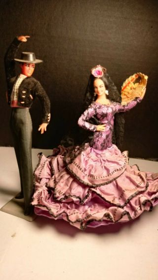 Vintage Marin Chiclana Figurines 2 Spanish Flamenco Dancers