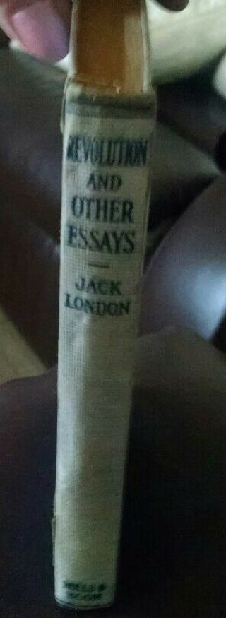 Revolution And Other Essays By Jack London,  Vintage Book,  Copyright 1910