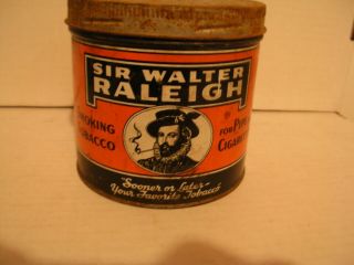 Vintage Sir Walter Raleigh Smoking Tobacco Tin - Imperial Tobacco Company Canada