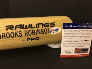 Brooks Robinson Autograph Signed Rawlings Pro Bat AUTO PSA/DNA ORIOLES 3