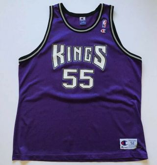 Vintage Sacramento Kings Jason Williams 55 Jersey Purple Nba Champion Size Xxl
