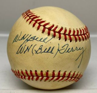 Bill Terry Single Signed Baseball Autographed Auto Jsa Loa York Giants Hof