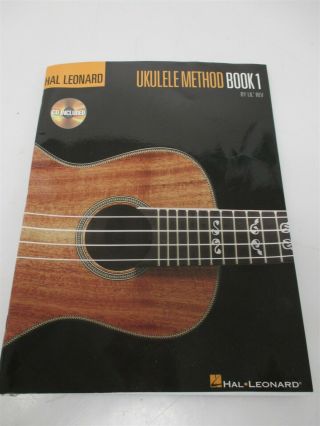 Hal Leonard Ukulele Method 1 Book/cd - Vintage 4 Chord Uke Book - Pack Of Picks