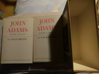 John Adams,  By Page Smith,  1962,  1st Edition Hardcover W/ Box & Jackets,  2 Vols