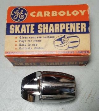 Vintage Ice Skate Sharpener C - G - E Carboloy Adjustable Size Made In Canada