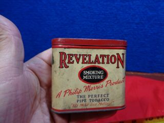 Vintage Philip Morris Product Revelation Smoking Mixture Pipe Tobacco Tin Can