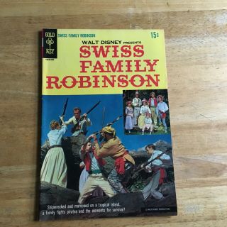 1971 Vintage Gold Key Comic Book Walt Disney Presents Swiss Family Robinson Nm