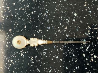 Antique Palais Royal Mother Of Pearl Large Sewing Awl/stiletto C1800 - 1820
