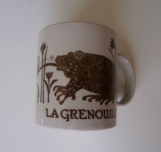 Vintage Taylor & Ng La Grenouille 1978 Frog And Butterfly Coffee Mug Cup