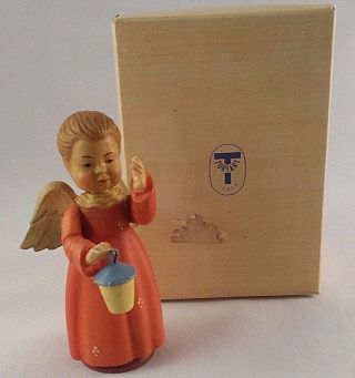 Vintage Hand Carved Wood Angel Figurine Toriart Anri Ferrandiz Made In Italy
