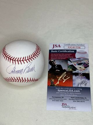 Jsa Authentic Signed Johnny Bench Auto Baseball Ball Rawlings Mlb