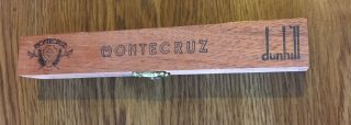 Montecruz Dunhill Individuales Wood Single Cigar Box 8 - 1/2 " Dominican Republic