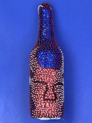 Rare Authentic Vintage Haitian Voodoo Spirit Libation Bottle For Loa Bossu