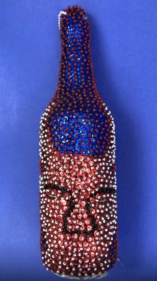Rare Authentic Vintage Haitian Voodoo Spirit Libation Bottle For Loa Bossu 2