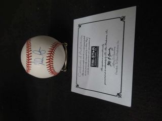 Nolan Ryan Signed Auto Autograph Oalb Baseball Tristar Goldin Sticker Bb503