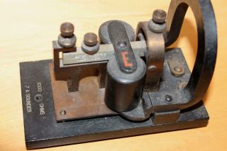 Vintage Western Electric Telegraph Ham Signal Key Keyer Morse Code Sounder