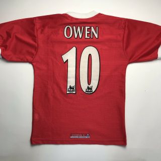 Vintage Kids Liverpool Fc Football Shirt 1998 - 99 30 - 32 Xxs Michael Owen Reebok