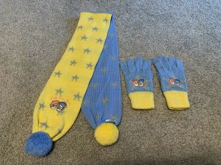 Vintage Sanrio Little Twin Stars Angels Scarf And Gloves Set For Child