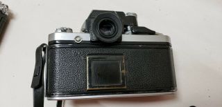 Vintage Nikon F2 SLR film camera w/ DP - 1 Photomic head and body cap 3