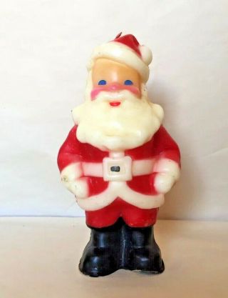 Vintage Mid Century Christmas Large Santa Claus Gurley Candle