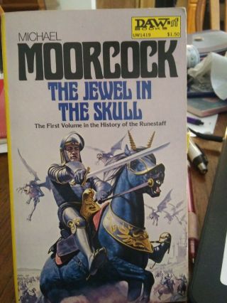 1977 The Jewel In The Skull By Michael Moorcock Daw 1st Printing Paperback Vg