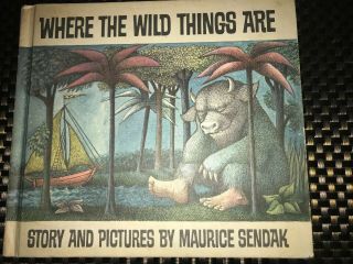 Vintage Where The Wild Things Are Maurice Sendak 1963 1st Ed.  Library - Book Club