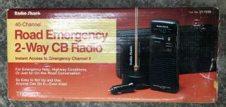 Vintage Radio Shack Trc - 463 40 - Channel Road Emergency 2 - Way Cb Radio Nw Open Bx