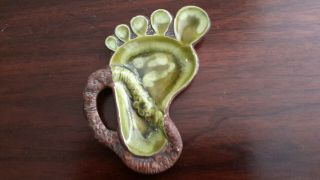 Vintage Treasure Craft Foot Ashtray