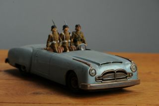 Antique Tin Toy Jnf Neuhierl Cabriolet Packard Cars Gigant Clockwork Windup