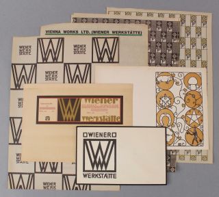 Antique Secessionist Wrapping Paper Card Envelope Coupon Wiener Werkstatte Print