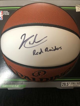 Jarrett Culver Signed Autographed Full Size Basketball Inscribed “red Raiders”