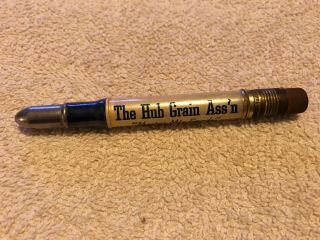 Hub Grain Ass’n Vintage Advertising Bullit Pencil,  Bowling Green,  Ohio