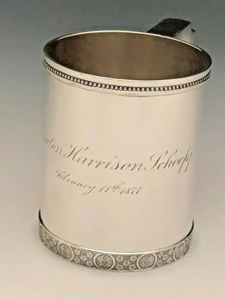 Tiffany & Co.  Sterling Silver Antique Drinking Cup,  Sterling Silver Circa 1877